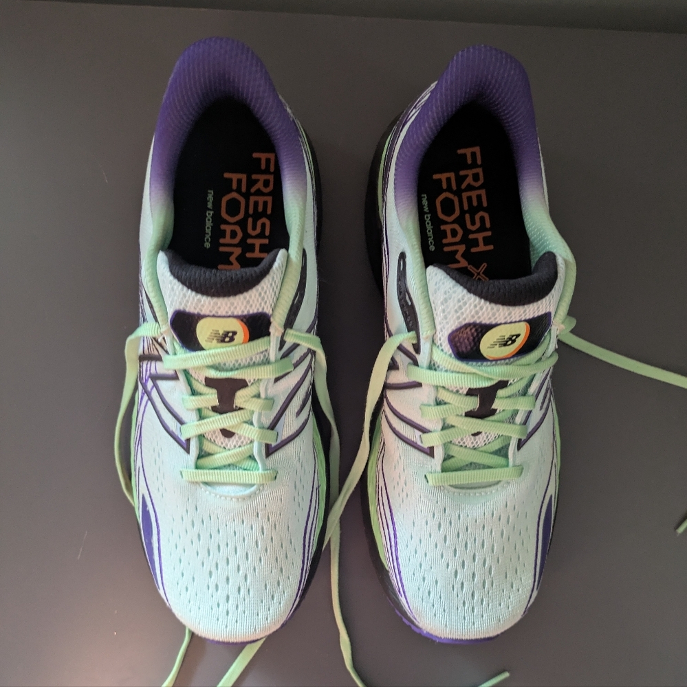 New Balance Fresh Foam X 860v12 Green Purple Running Shoes Women’s 10.5 W860J12 - Picture 4 of 10
